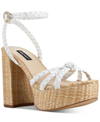 strapless platform sandals