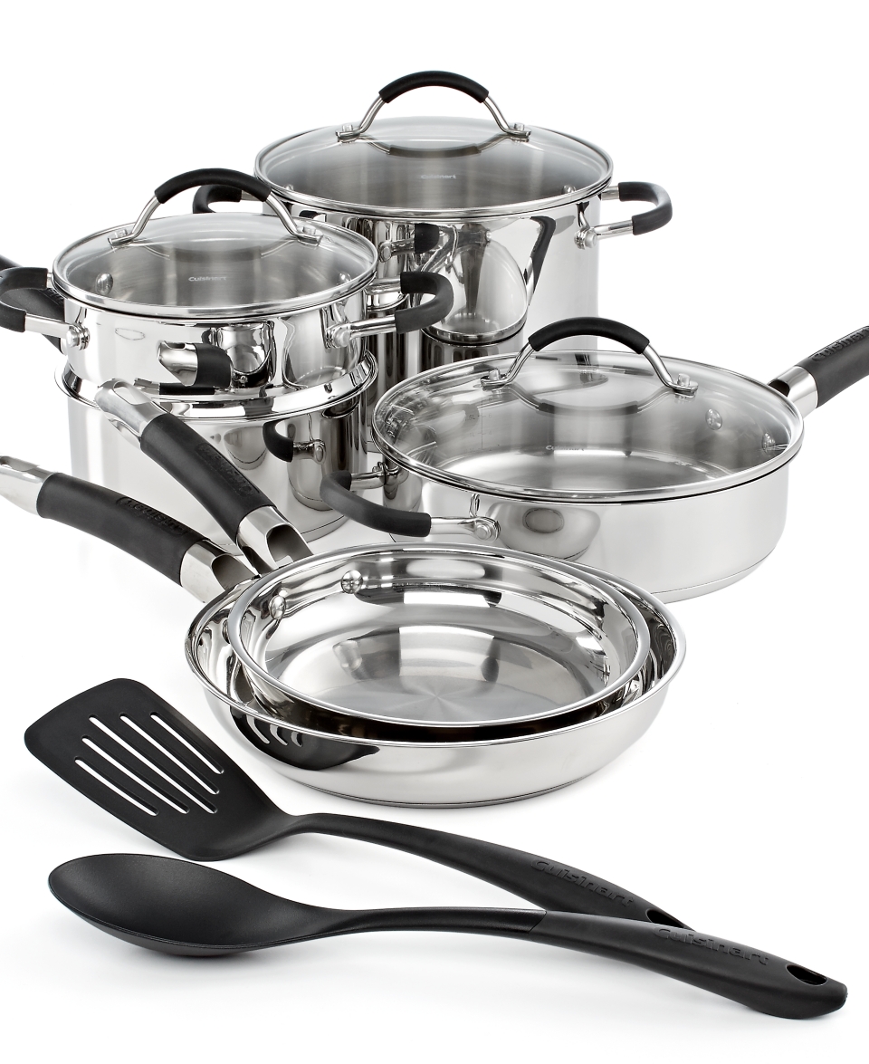 CLOSEOUT Cuisinart Stainless Steel 11 Piece Cookware Set   Cookware   Kitchen