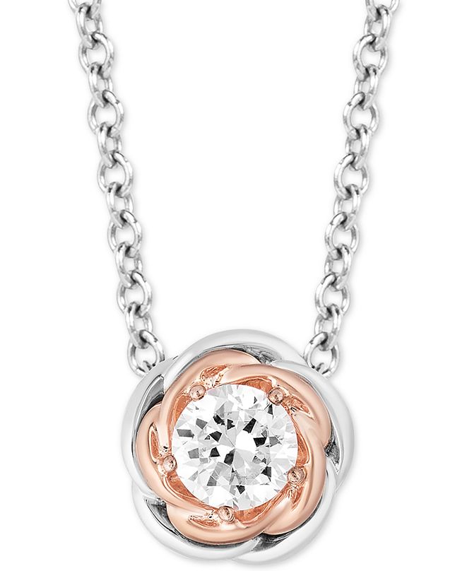 Enchanted Disney Fine Jewelry Enchanted Disney Diamond Belle Flower 18