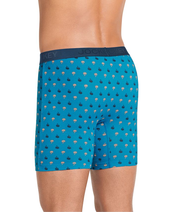 Jockey Men's Flex 365 Printed Stretch Boxer Briefs & Reviews