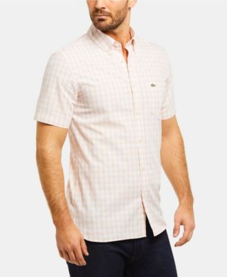 lacoste slim fit short sleeve shirt