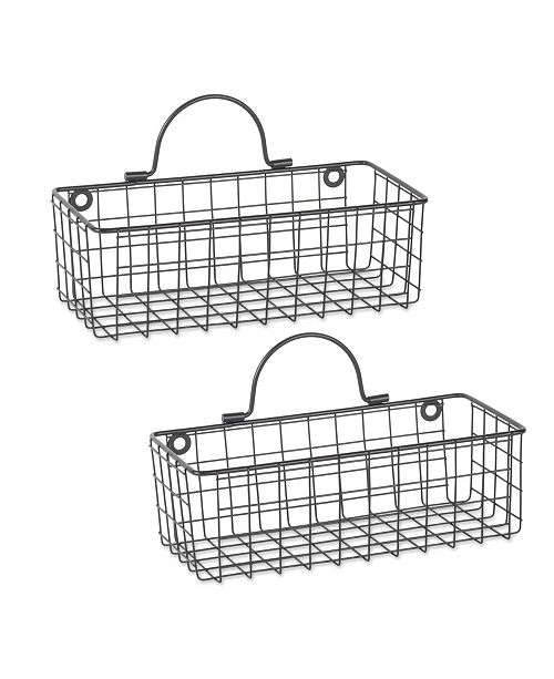Design Imports Small Wire Wall Basket Set Of 2 Reviews Cleaning Organization Home Macy S