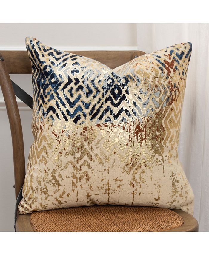 Rizzy Home Geometric Decorative Pillow Cover, 20" x 20