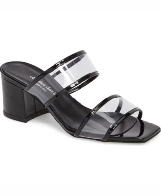 vinyl high heel sandals