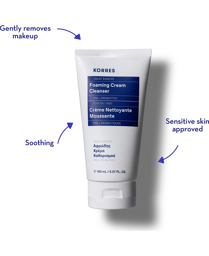 KORRES Greek Yoghurt Foaming Cream Cleanser, 5.07oz. & Reviews Skin