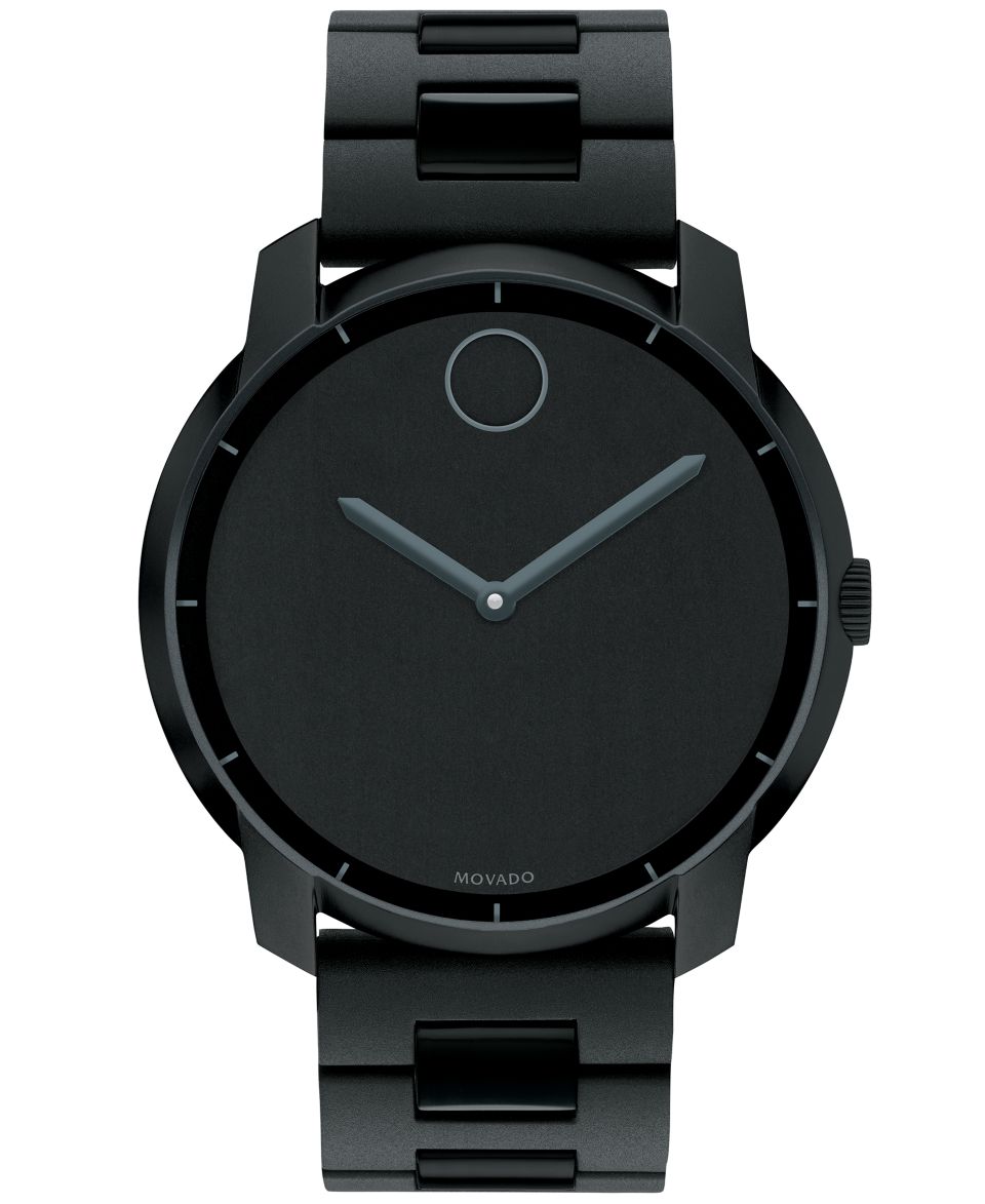 ESQ Movado Watch, Mens Swiss Fusion Black Ion Plated Stainless Steel Bracelet 44mm 07301422   Watches   Jewelry & Watches
