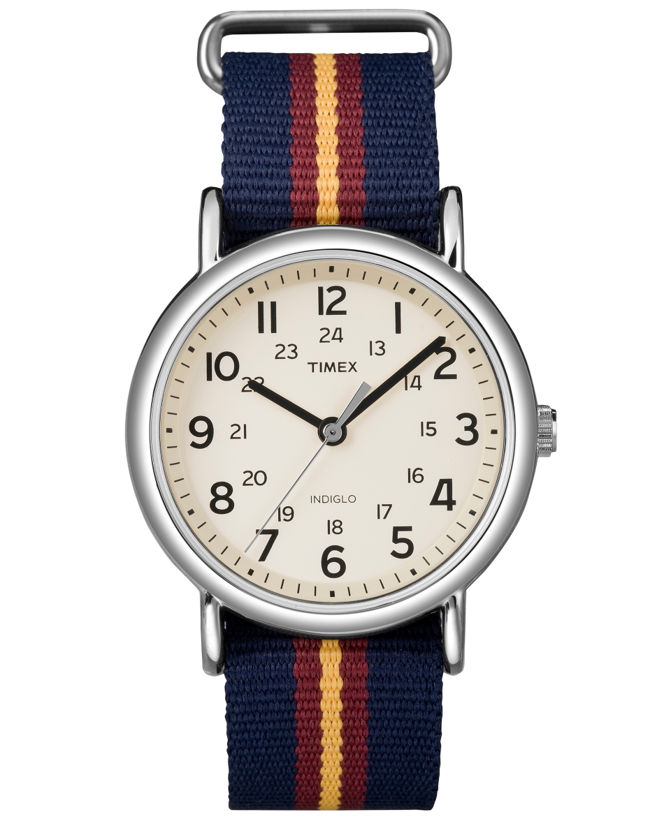 Timex Watch, Unisex Weekender Blue Pull Thru Nylon Strap 30mm T2P234UM   Watches   Jewelry & Watches