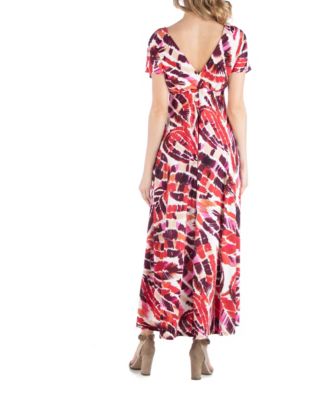 leach botanical print maxi dress