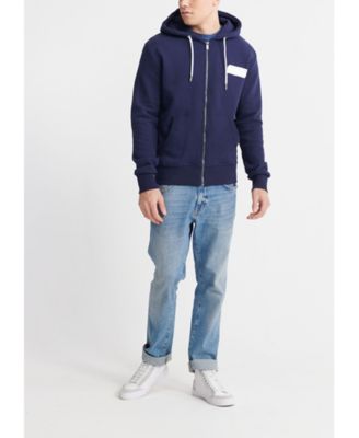 black superdry zip hoodie