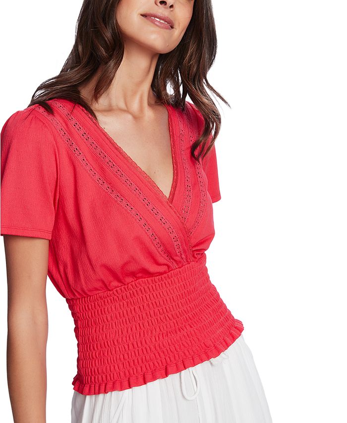 v neck smock