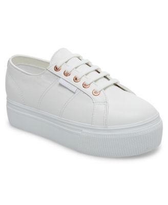 superga platform white leather