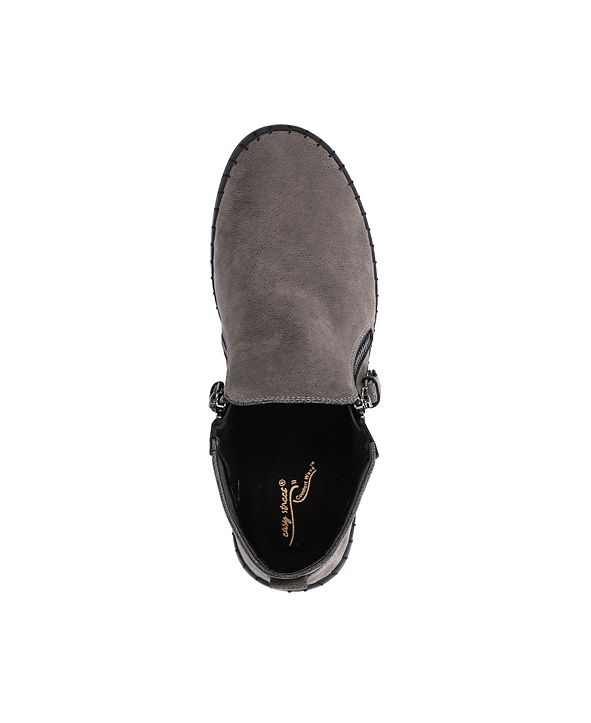 easy street womens shalina booties flat heel