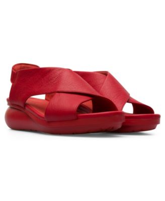 camper red sandals