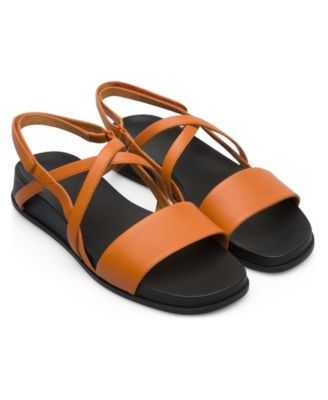 2 strap tan sandals