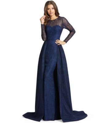 mac duggal blue gown