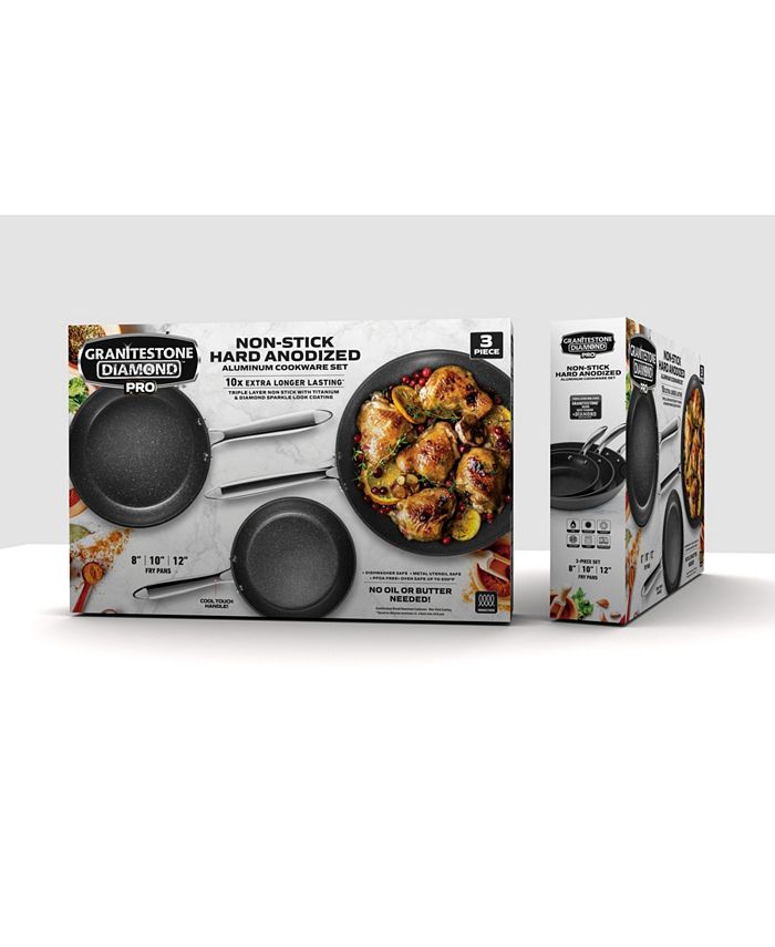 Granite Stone Diamond Pro Aluminum UltraNonstick Hard Anodized Diamond