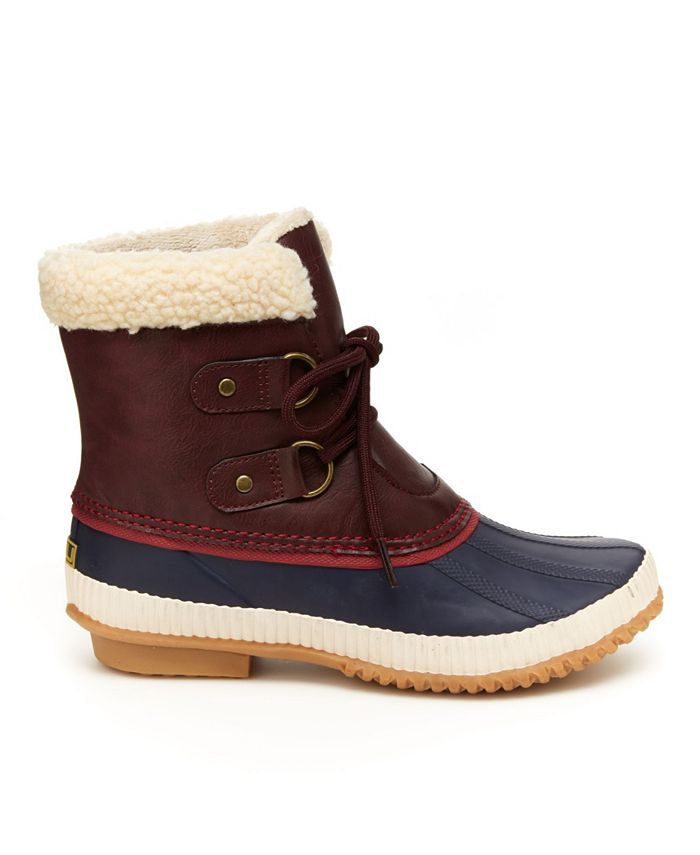 jbu by jambu cleveland waterproof faux shearling lined duck boot