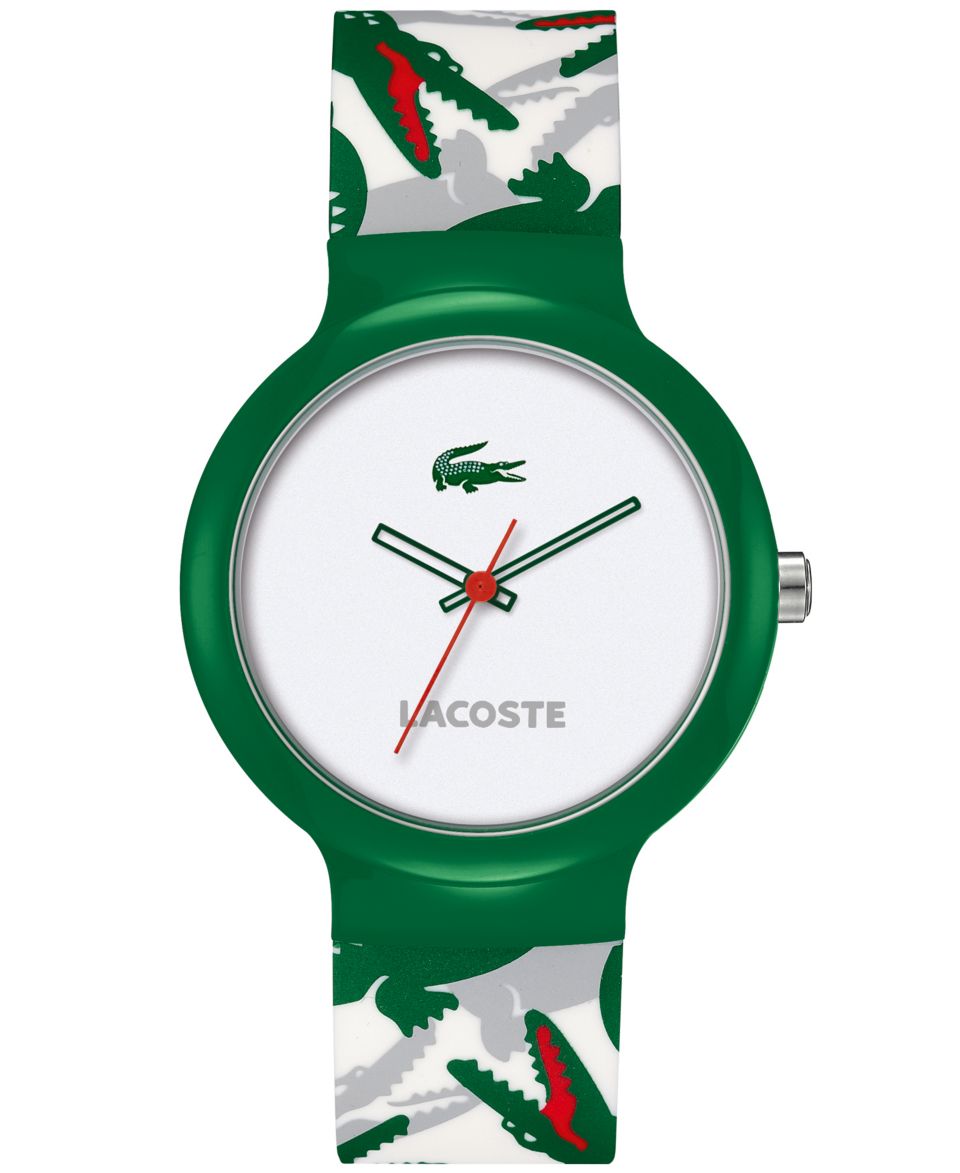 Lacoste Watch, Womens Victoria White Leather Strap 40mm 2000822   Watches   Jewelry & Watches