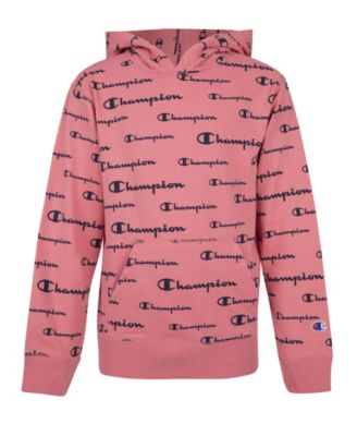 kids pink champion hoodie