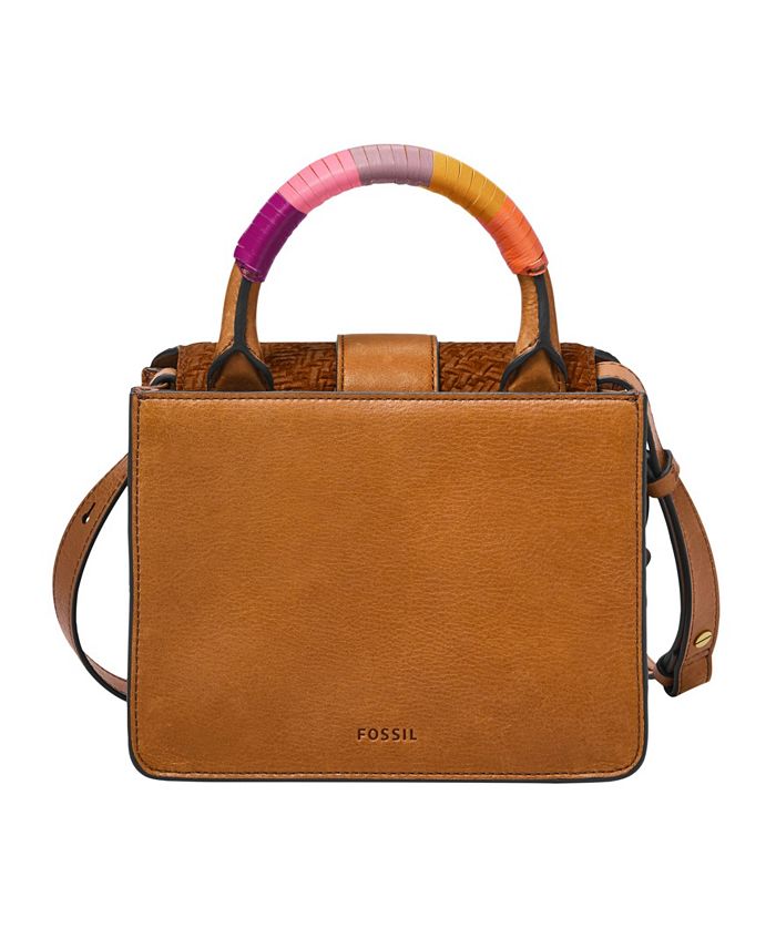 Fossil Wiley Top Handle VintageLike Leather Saddle Crossbody & Reviews