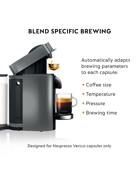 Nespresso by De'Longhi Vertuo Plus Deluxe Coffee & Espresso Maker with