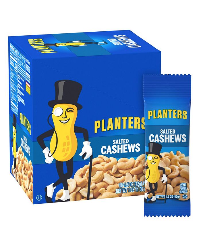 Planters Salted Cashews 1.5 oz, 18 Count & Reviews Food & Gourmet