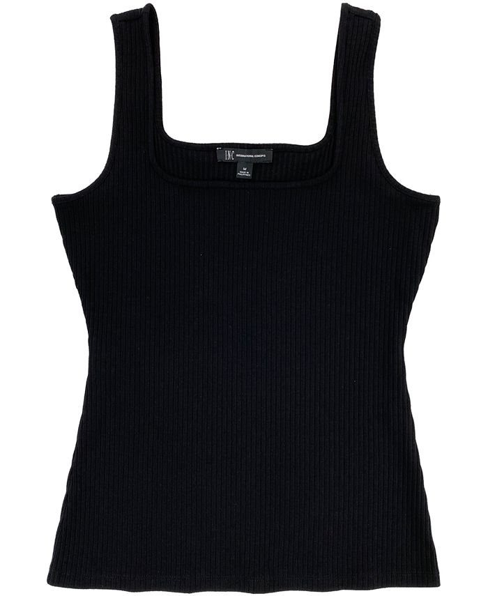 Inc International Concepts Inc Square Neck Rib Tank Created For Macy S Reviews Tops Women Macy S