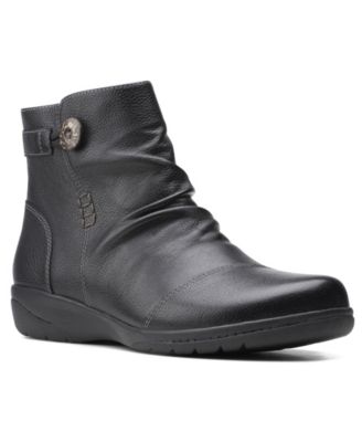 macy's clarks boots womens