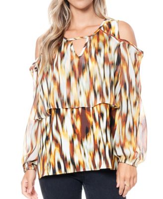 macys cold shoulder blouses