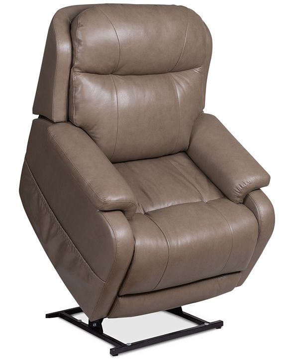 Furniture Kolbie Leather Power Lift Reclining Chair & Reviews Furniture Macy's