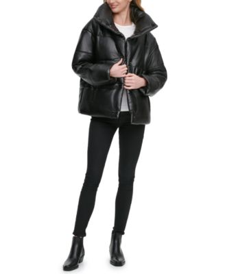 donna karan oversized puffer coat