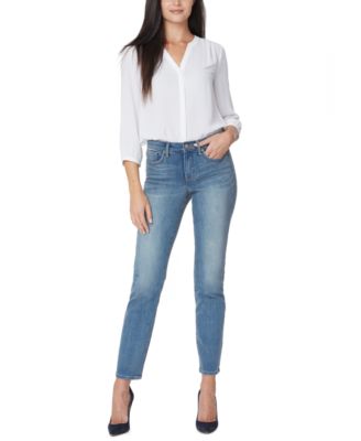 nydj sheri slim jeans white