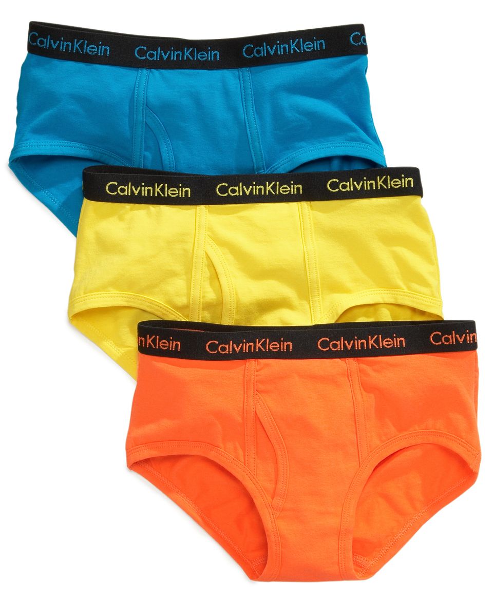 Calvin Klein Boys 3 Pack Cotton Briefs   Kids