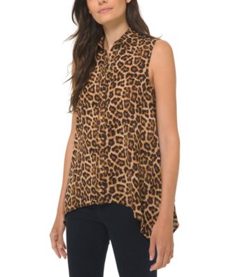 michael kors leopard shirt