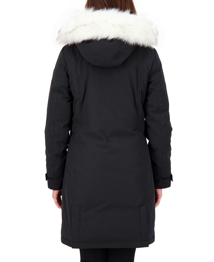 Vince Camuto Faux-Fur-Trim Hooded Parka, Created for Macy's & Reviews ...
