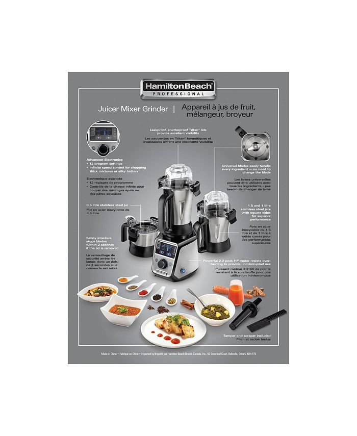 Hamilton Beach Professional Juicer Mixer Grinder & Reviews Small Appliances Kitchen Macy's