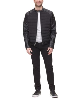 dkny quilted leather jacket