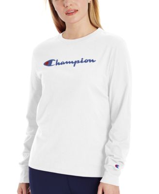 blue champion long sleeve women's