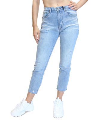 mom jeans raw hem