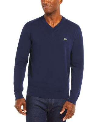 Lacoste Men's V-Neck Cotton Sweater 