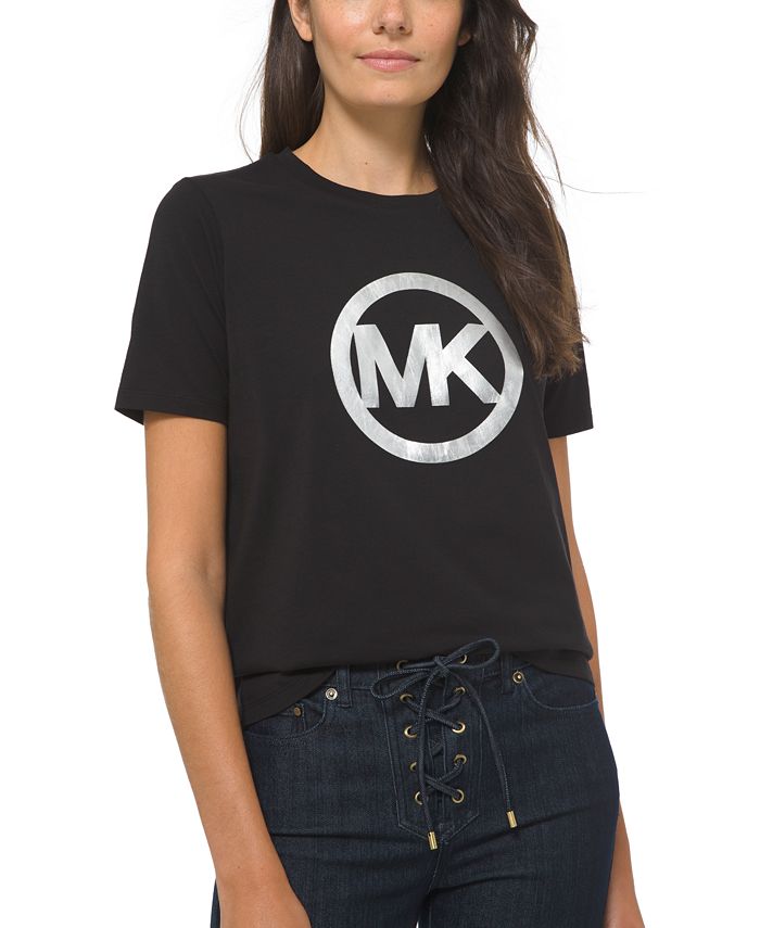 Michael Kors Petite Cotton Circle-Logo T-Shirt & Reviews - Tops