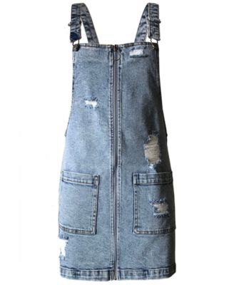 ripped jeans overalls