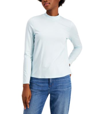 eileen fisher mock neck top