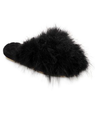 feather slippers
