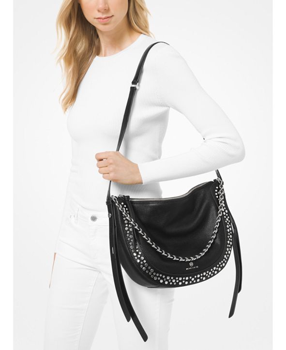 Michael Kors Jagger Leather Messenger Bag & Reviews Handbags