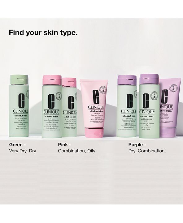 Clinique All About Clean™ RinseOff Foaming Cleanser, 5 fl oz & Reviews