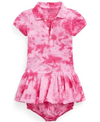 tie dye polo dress
