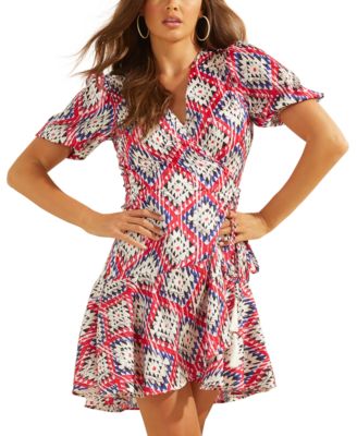 guess wrap dress