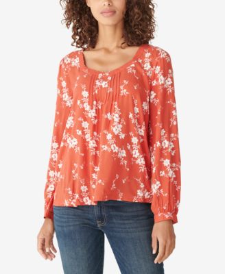 macys womens lucky brand tops