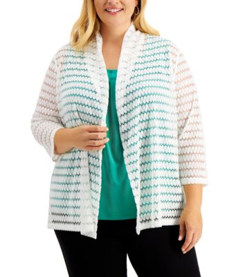 plus size crochet cardigan